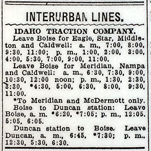 Interurban Ad 1916